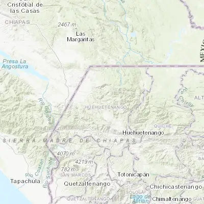 Map showing location of San Miguel Acatán (15.704010, -91.597710)