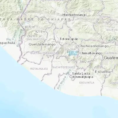Map showing location of San Pablo Jocopilas (14.588820, -91.451880)