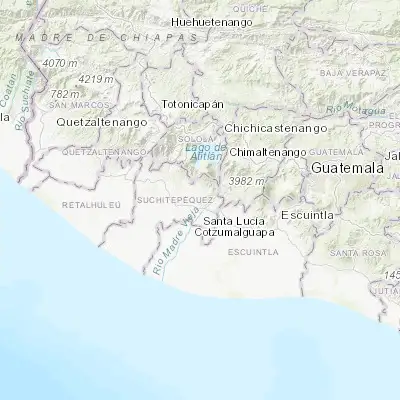 Map showing location of Santa Bárbara (14.435630, -91.226850)