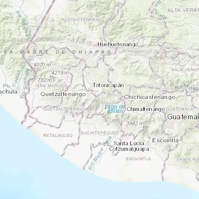 Map showing location of Santa Catarina Ixtahuacán (14.797970, -91.358660)