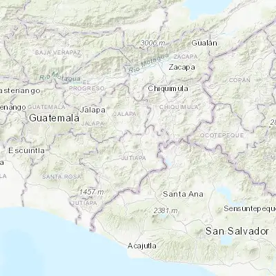 Map showing location of Santa Catarina Mita (14.451310, -89.742850)