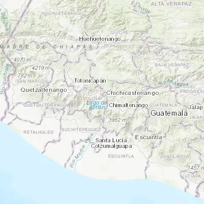 Map showing location of Santa Catarina Palopó (14.723350, -91.134280)