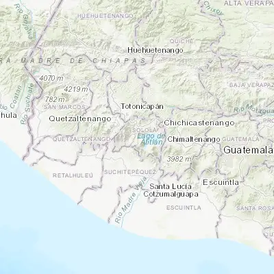 Map showing location of Santa Clara La Laguna (14.715090, -91.303550)