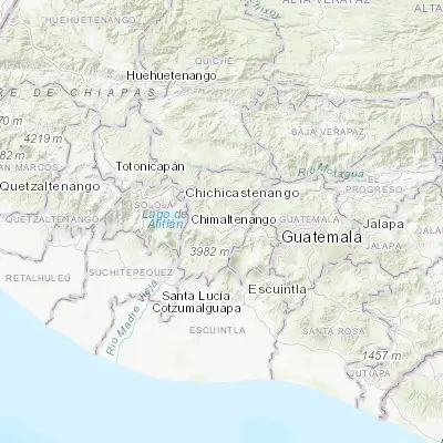 Map showing location of Santa Cruz Balanyá (14.685220, -90.919060)