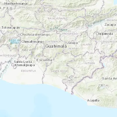 Map showing location of Santa Cruz Naranjo (14.388060, -90.369720)