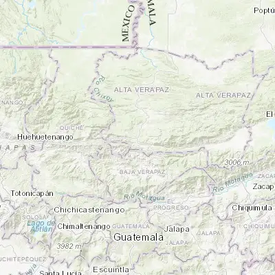 Map showing location of Santa Cruz Verapaz (15.373420, -90.428570)