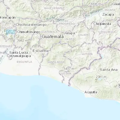 Map showing location of Santa María Ixhuatán (14.190000, -90.274720)