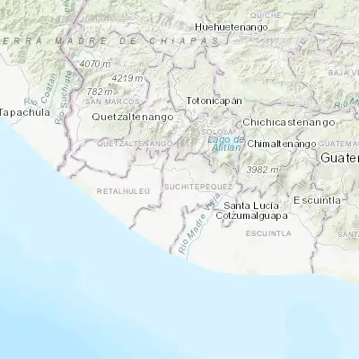 Map showing location of Santo Domingo Suchitepéquez (14.479010, -91.483270)
