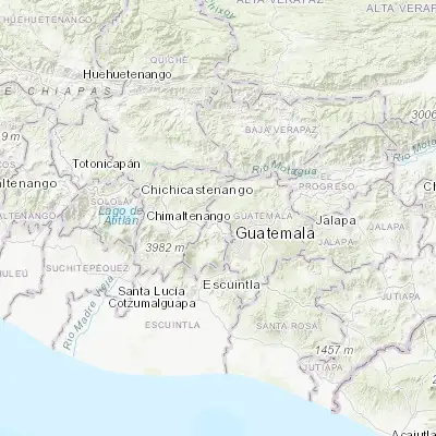 Map showing location of Santo Domingo Xenacoj (14.680570, -90.700120)
