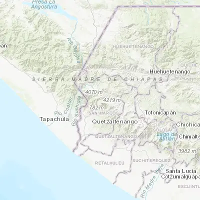 Map showing location of Tajumulco (15.083490, -91.922250)