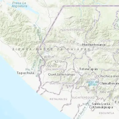 Map showing location of Tejutla (15.122540, -91.806350)