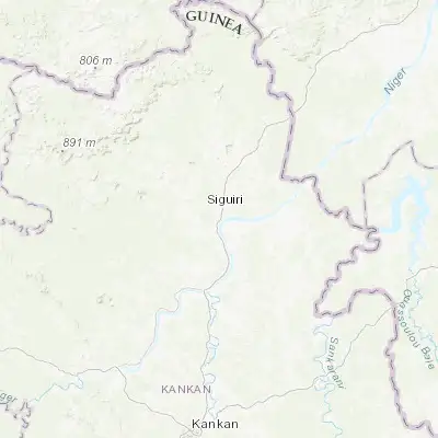 Map showing location of Siguiri (11.422820, -9.168520)