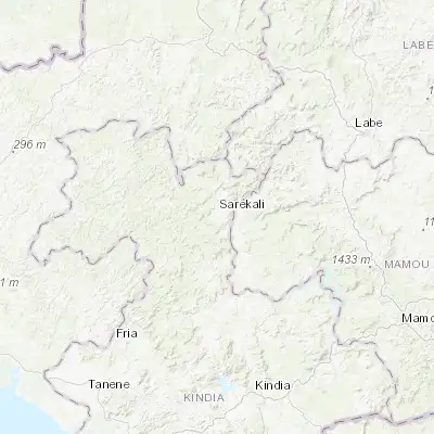 Map showing location of Télimélé (10.900000, -13.033330)