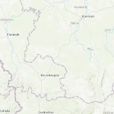 Map showing location of Tokonou (9.650000, -9.783330)