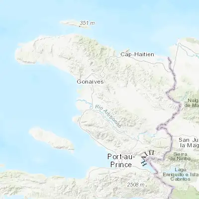 Map showing location of Dessalines (19.261770, -72.516110)