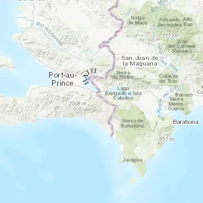 Map showing location of Fonds Verrettes (18.395660, -71.856340)