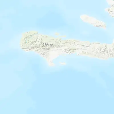 Map showing location of Les Cayes (18.193310, -73.746010)