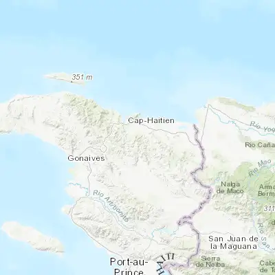 Map showing location of Milot (19.608370, -72.213190)