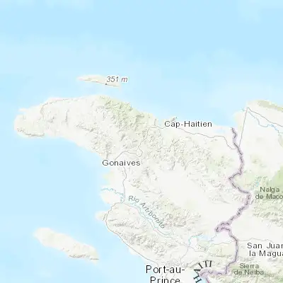 Map showing location of Plaisance (19.597950, -72.469940)