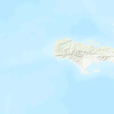 Map showing location of Tiburon (18.325890, -74.395980)