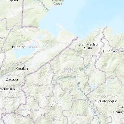 Map showing location of El Ciruelo (15.294430, -88.508300)
