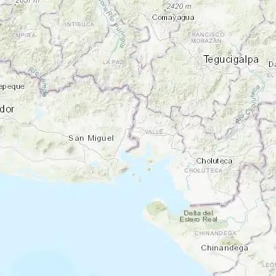 Map showing location of La Alianza (13.512220, -87.724440)