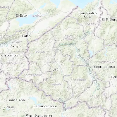 Map showing location of Lepaera (14.778760, -88.590200)