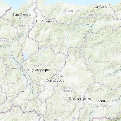 Map showing location of Minas de Oro (14.796110, -87.346540)