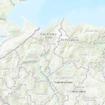 Map showing location of Pimienta Vieja (15.233330, -87.966670)