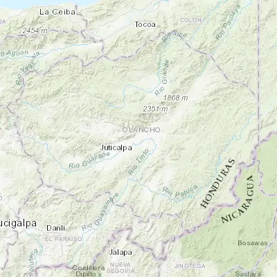 Map showing location of Santa María del Real (14.766670, -85.950000)