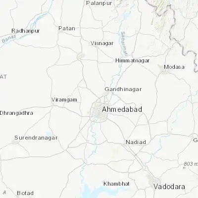 Map showing location of Adalaj (23.164530, 72.581070)