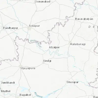 Map showing location of Afzalpur (17.199860, 76.360180)