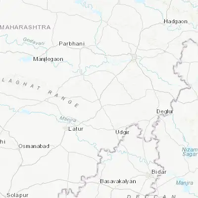 Map showing location of Ahmadpur (18.706220, 76.937310)