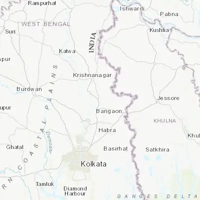 Map showing location of Aistala (23.180000, 88.580000)