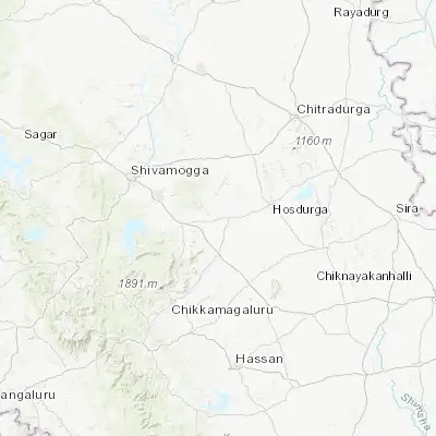 Map showing location of Ajjampur (13.727940, 76.006800)