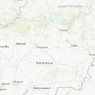 Map showing location of Akaltara (22.024630, 82.426410)