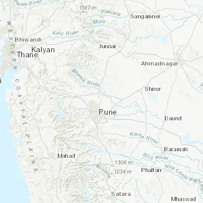 Map showing location of Alandi (18.677560, 73.898680)
