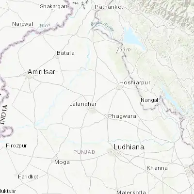 Map showing location of Alāwalpur (31.431610, 75.656140)