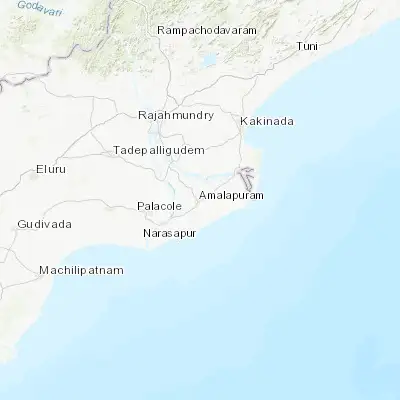 Map showing location of Amalāpuram (16.578680, 82.006090)