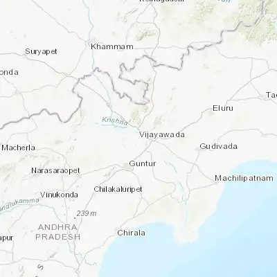 Map showing location of Amaravati (16.514000, 80.516000)