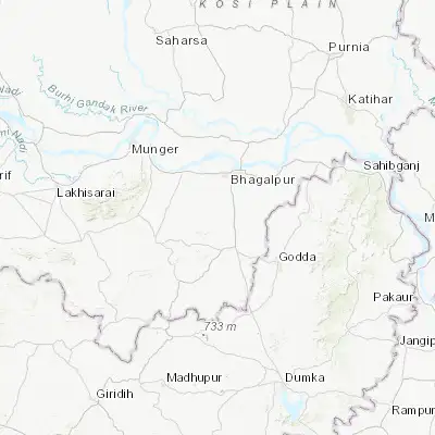 Map showing location of Amarpur (25.039670, 86.902470)