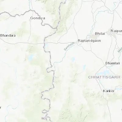 Map showing location of Ambāgarh Chauki (20.776440, 80.746080)