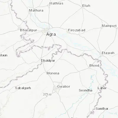 Map showing location of Ambāh (26.704230, 78.226780)