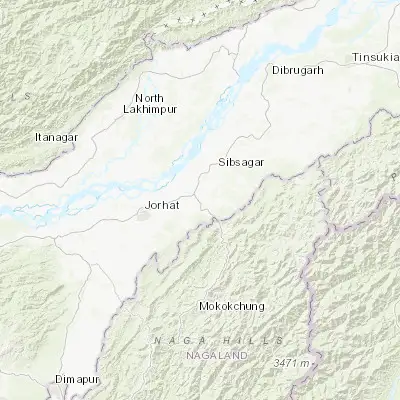 Map showing location of Amguri (26.814820, 94.526140)