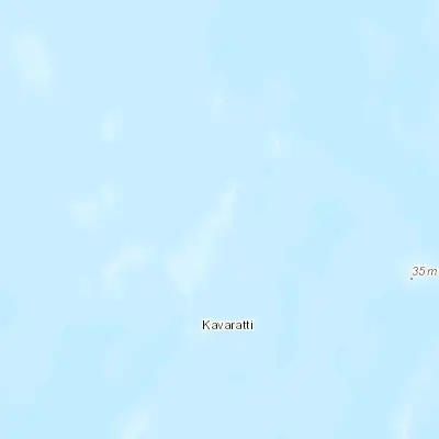 Map showing location of Amini (11.114080, 72.719070)