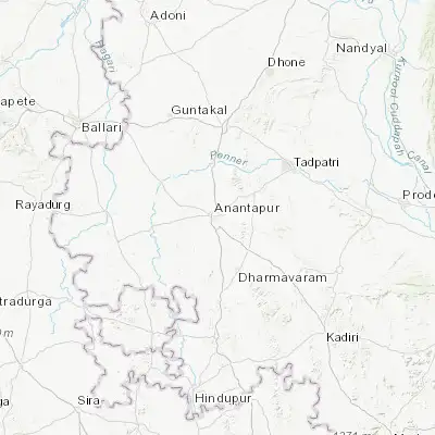 Map showing location of Anantapur (14.677840, 77.608130)
