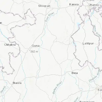 Map showing location of Ashoknagar (24.575780, 77.731230)