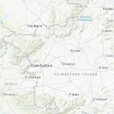 Map showing location of Avinashi (11.192970, 77.268650)