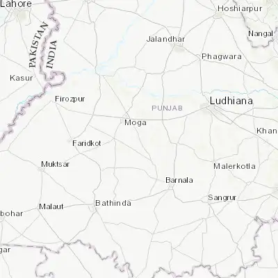 Map showing location of Badhni Kalān (30.681300, 75.290870)
