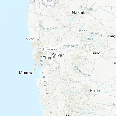 Map showing location of Badlapur (19.155160, 73.265530)